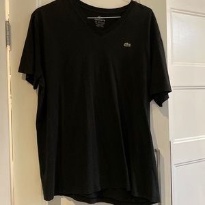Men’s black Lacoste V-neck size 9